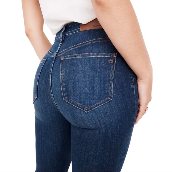 Madewell Curvy High Rise Skinny Jeans Sussex Wash Size 27 Skinny Leg Style MB354 - Picture 2 of 11